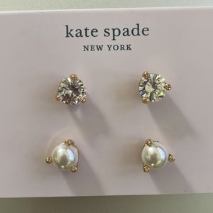 Kate Spade Earrings 2 Pairs Studs NWT